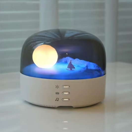 Lámpara LED Oceánica con Bluetooth y Efecto Luna